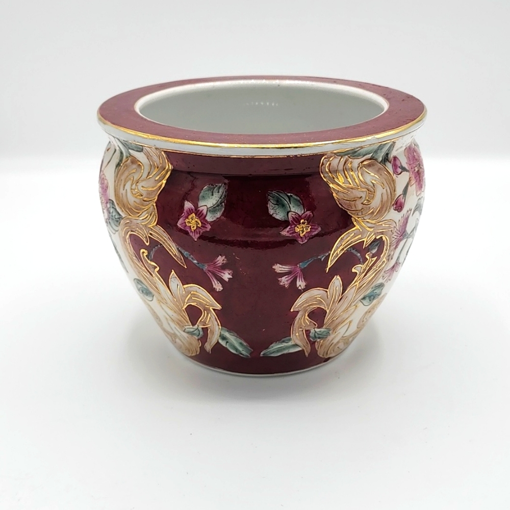 Handpainted Numbered Vintage Asian Vase